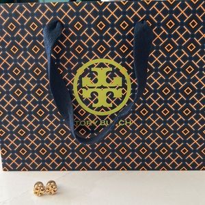 Tory Burch logo stud earrings